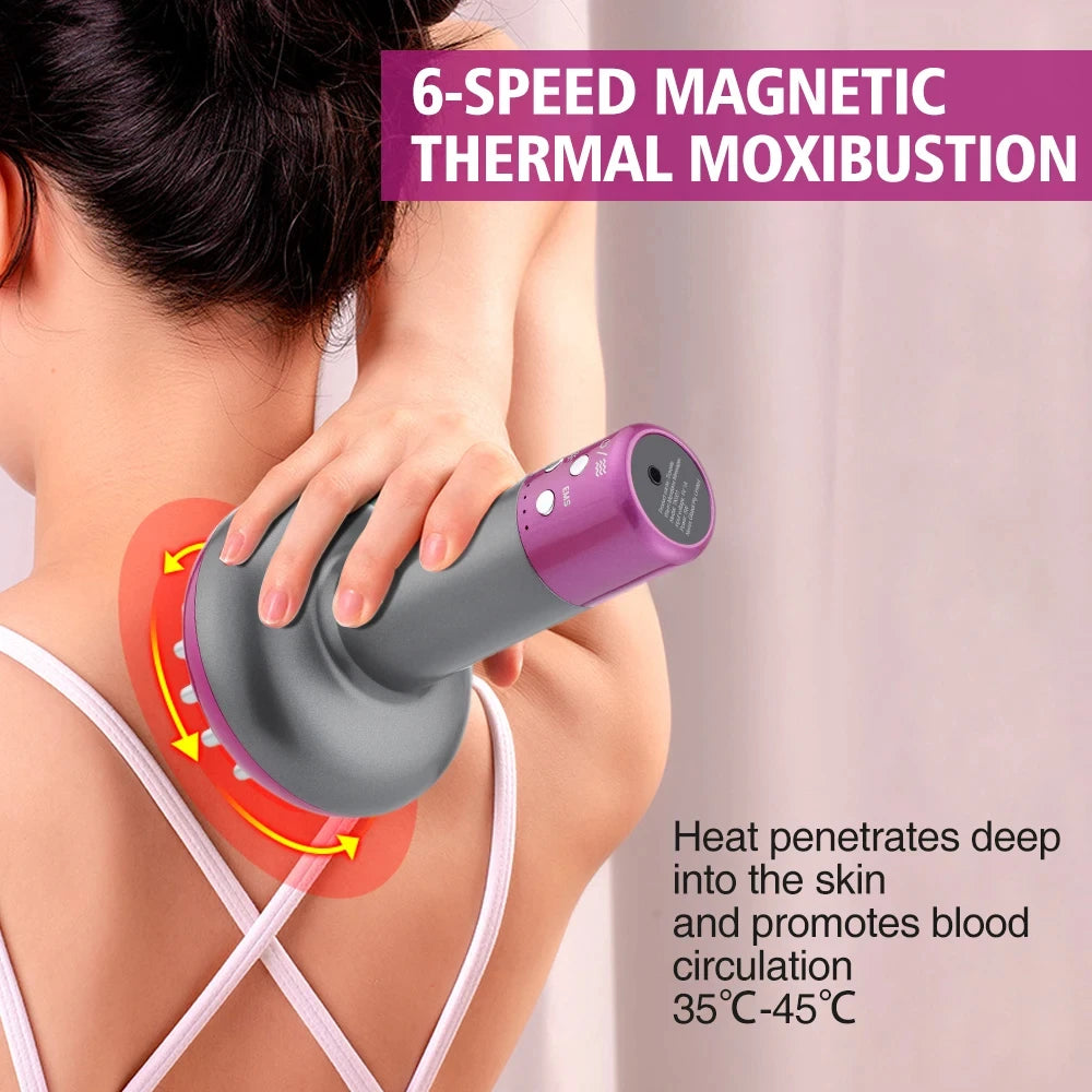 Electric Gua Sha Tool: Rechargeable Muscle Relief & Heat Therapy Body Shaping Massage Equipment Tidesmit