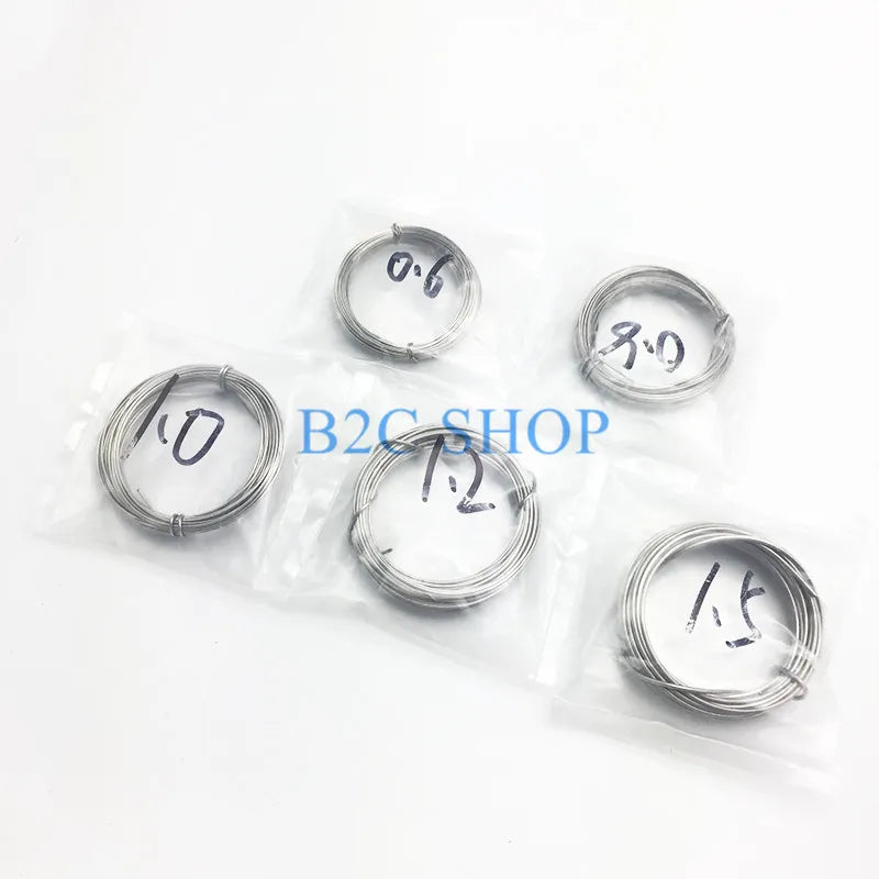 Stainless steel cerclage wire for veterinary orthopedic surgery, 0.4-1.5mm sizes for effective bone fracture fixation.
