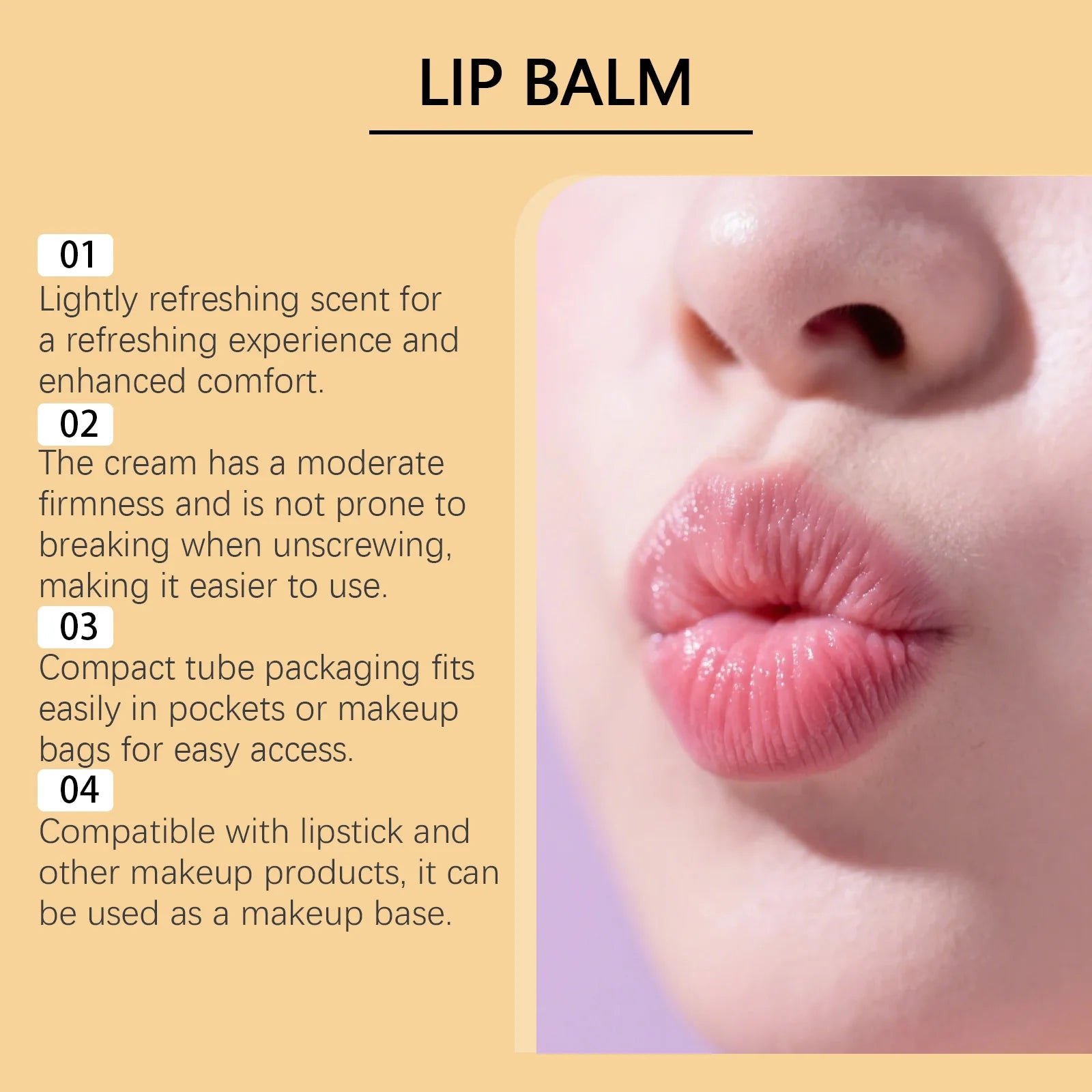 Turmeric Lemon Lip Balm for Dark Lips | Moisturizing Treatment Lip Care Tidesmit