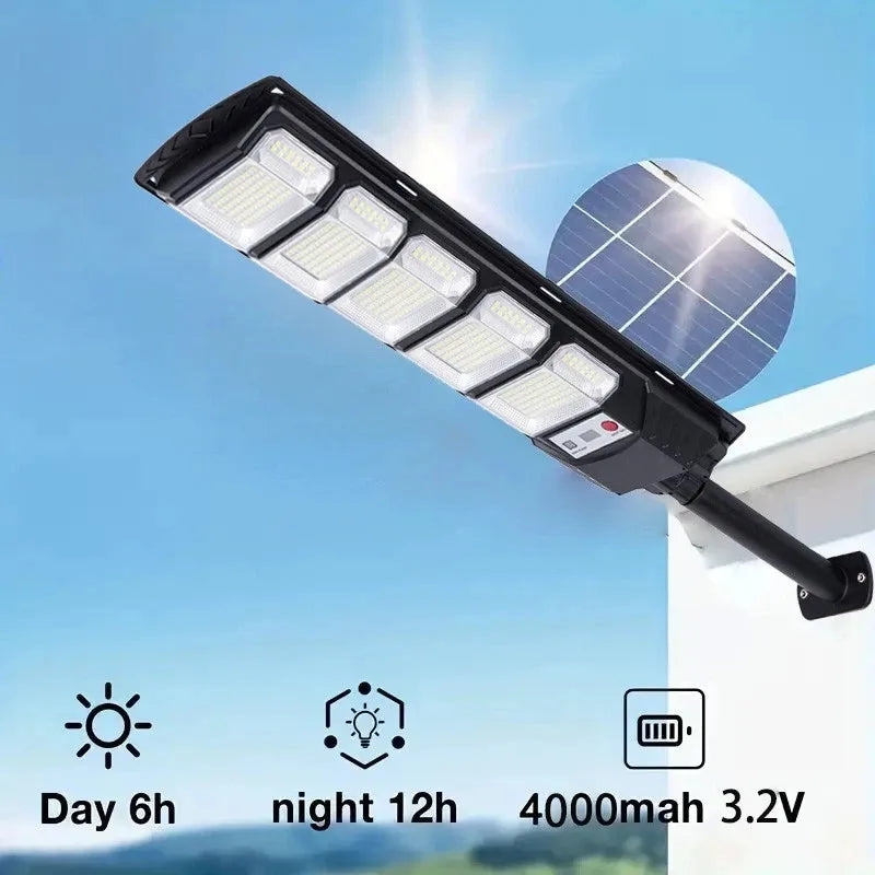 2-Pack 540-LED 120000LM Solar Street Lights (Outdoor Dusk-to-Dawn Motion Sensor) Easy to Install Waterproof