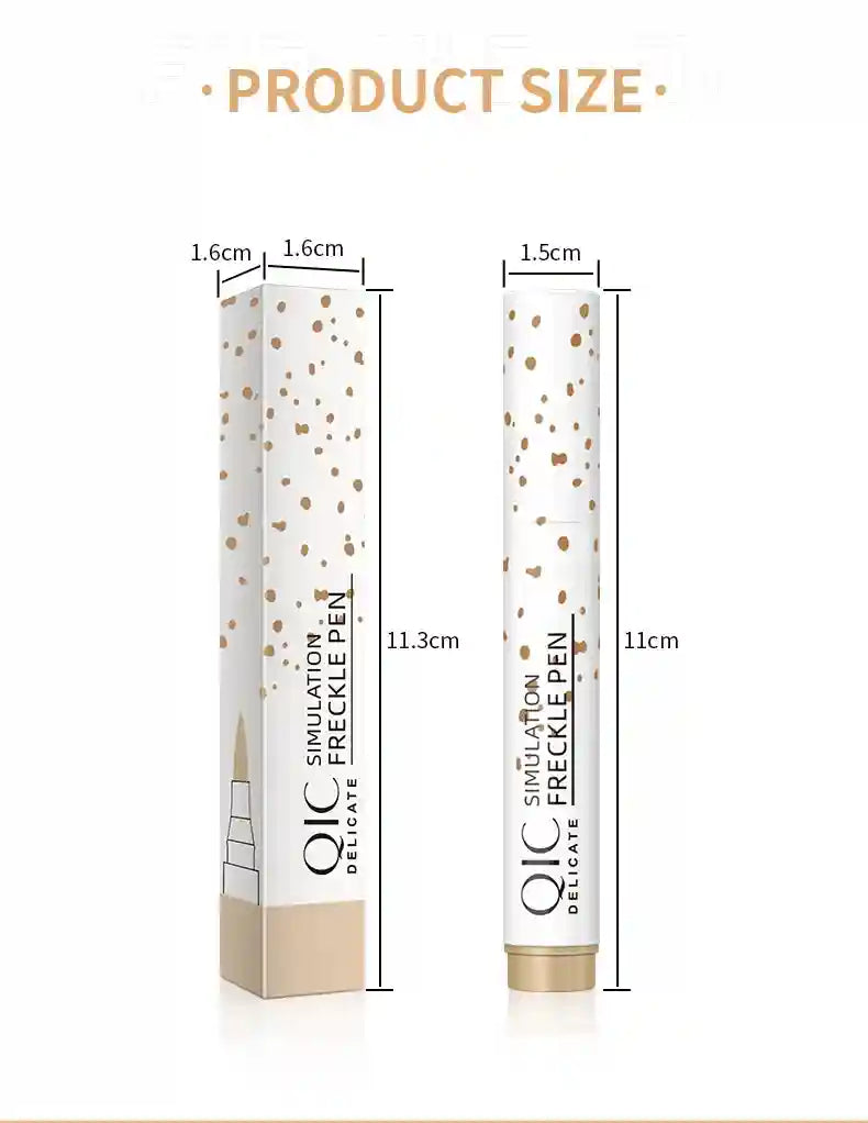 Tidesmit waterproof fake freckles pen for natural dot spot makeup application detail view