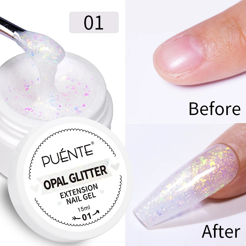 3D Sculpture Gel Nail Polish 15ml - Professional Soak Off Formula Permanent Makeup Machines Opal Extension 01 Tidesmit