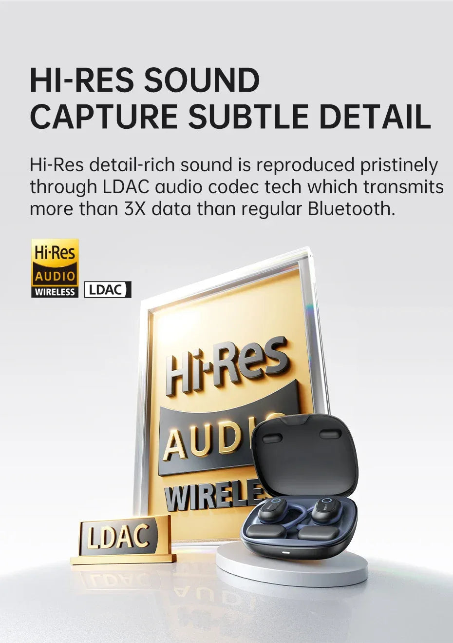 Baseus Bowie MF1/Eli 15i Fit Open-Ear Sport Wireless Earphones Bluetooth 5.4 EarHooks Big Bass Sport Earbuds 60Hrs Playtime Tidesmit