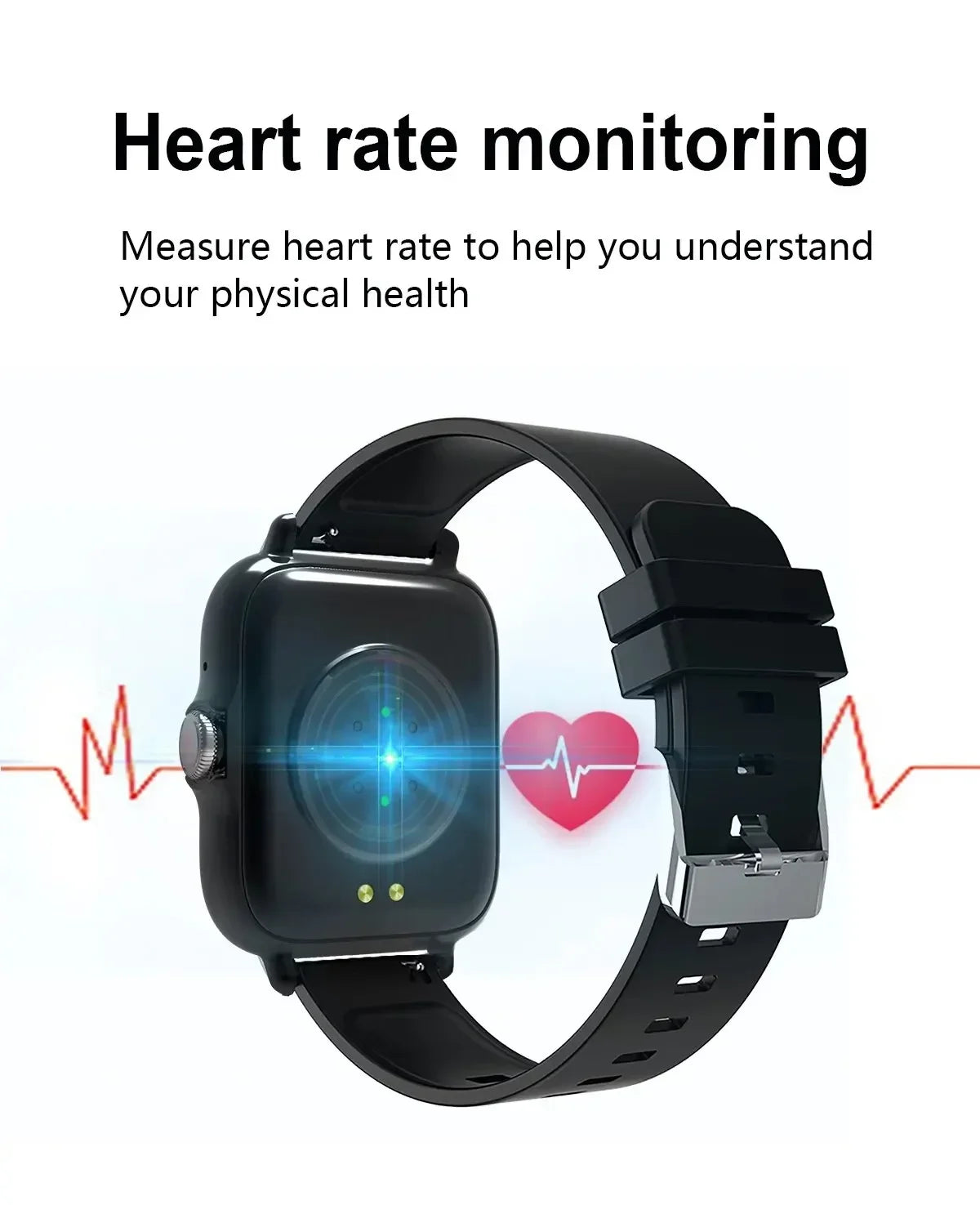 2026 New Smart Watch 1.83'' Inch HD Screen Bluetooth Call Sleep Blood Oxygen Pressure Health Monitoring Watches For Women Men