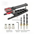 Multifunctional Flat Vertical Drilling Jig Precision Dowel Locator for Pegboard MFT Workbench Woodworking Hole Opening Tool
