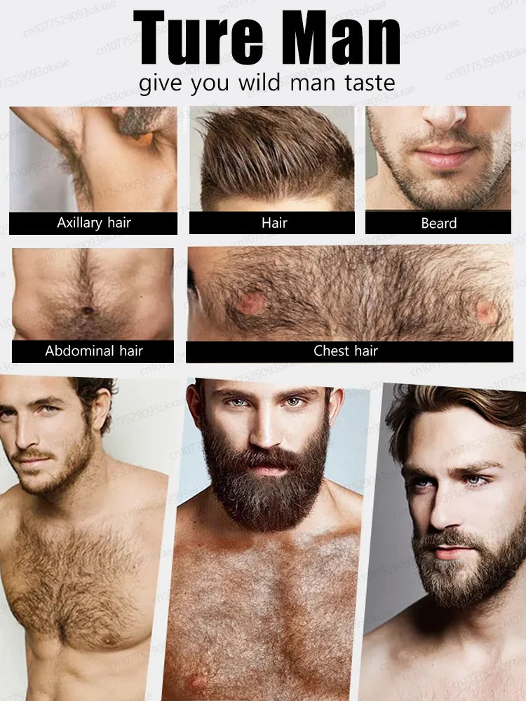 Beard Growth Essence for Thicker Facial Hair - Natural Formula Relaxation Treatment Tidesmit
