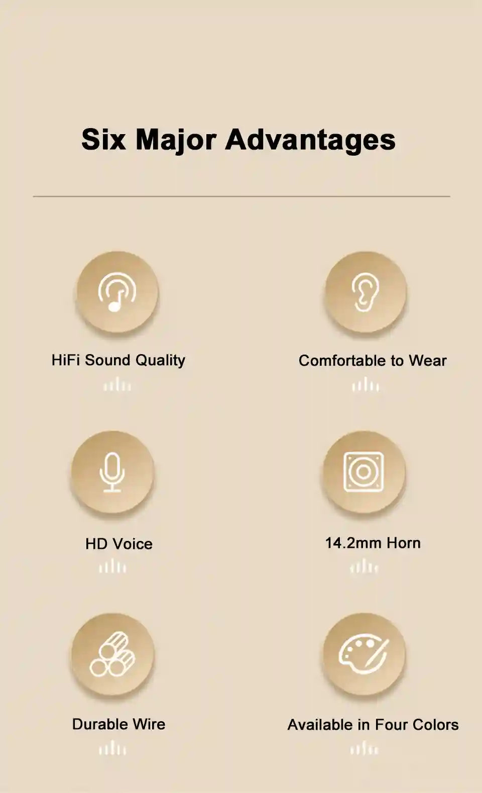 USB C Wired Headphones | HiFi Stereo Sound for Galaxy and iPhone Tidesmit