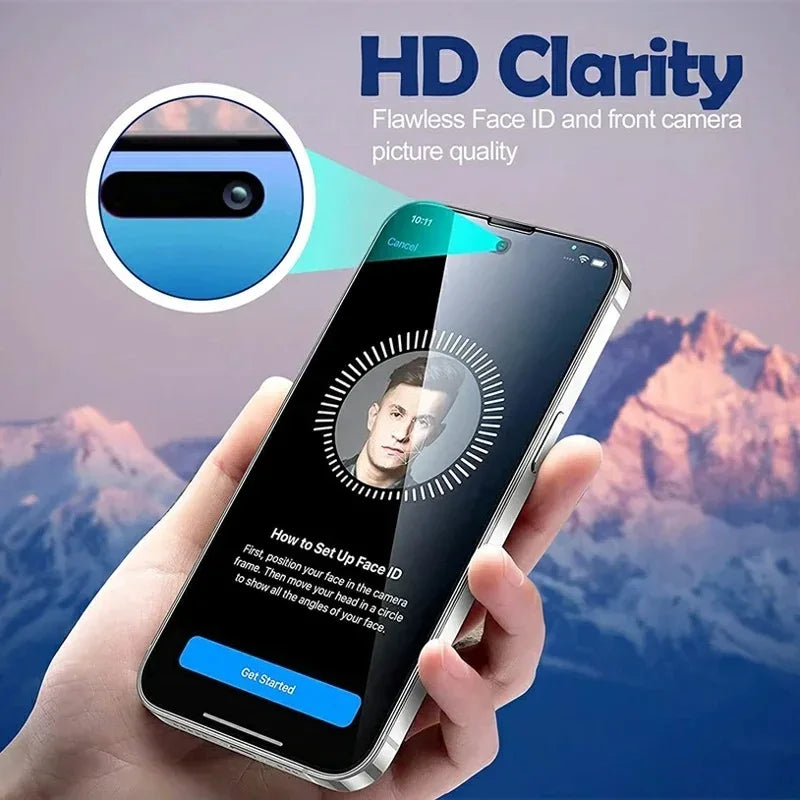 iPhone Screen Protector 2 Pack - 9H Tempered Glass HD Clear Film Tidesmit