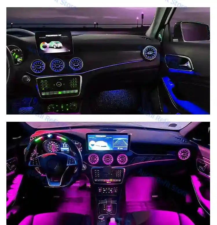 Mercedes-Benz LED Ambient Air Vent Kit - 12/256 Color RGB Interior Upgrade Tidesmit