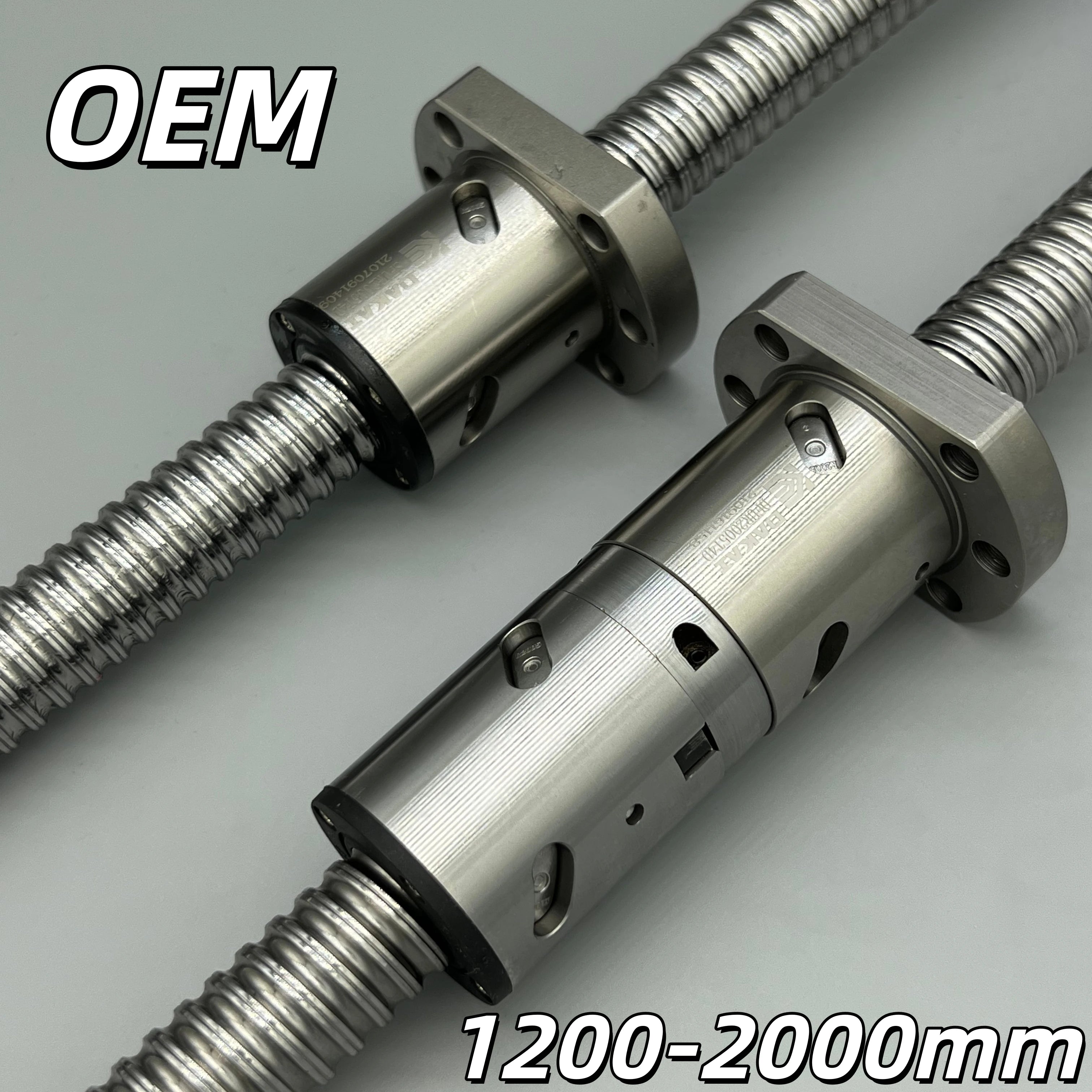 High Precision C5 1204 1605 2005 2505 3205 2510 3210 Roller Ball Screw 1100 1500 1800 2000 Single Double Ball Nut For CNC Parts