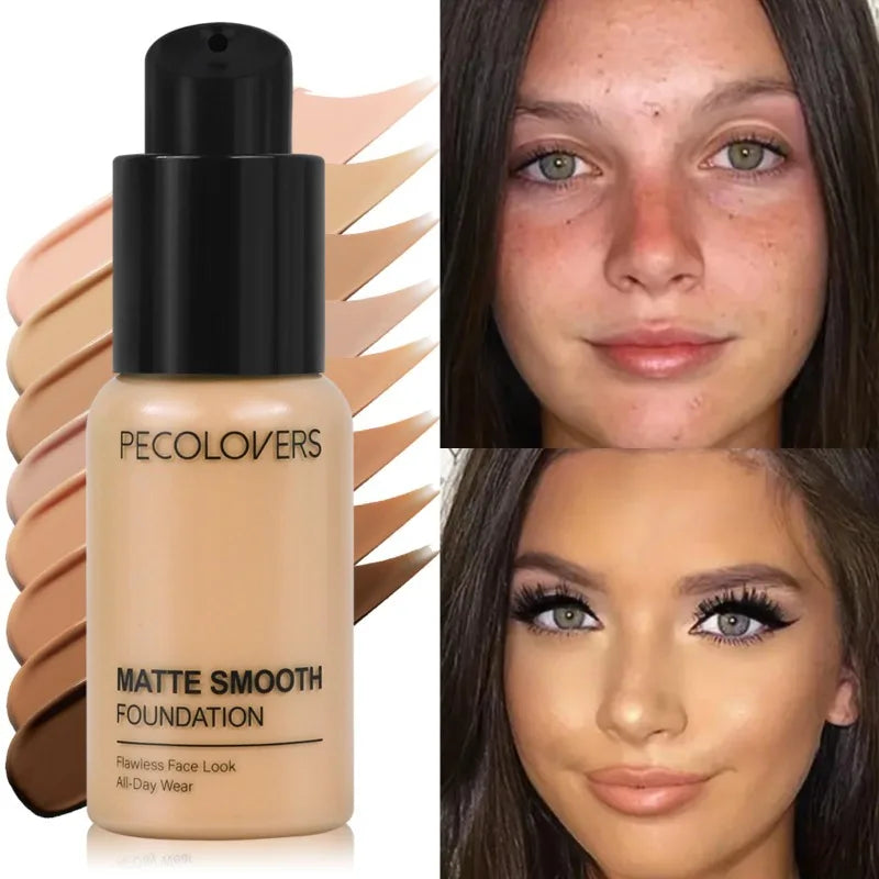Tidesmit waterproof and sweat-proof liquid foundation for natural long-lasting face makeup coverage