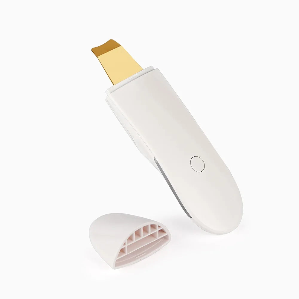 Ultrasonic Skin Scrubber | Nano Mist Deep Pore Cleansing Device (White) Scrubs Treatments Tidesmit
