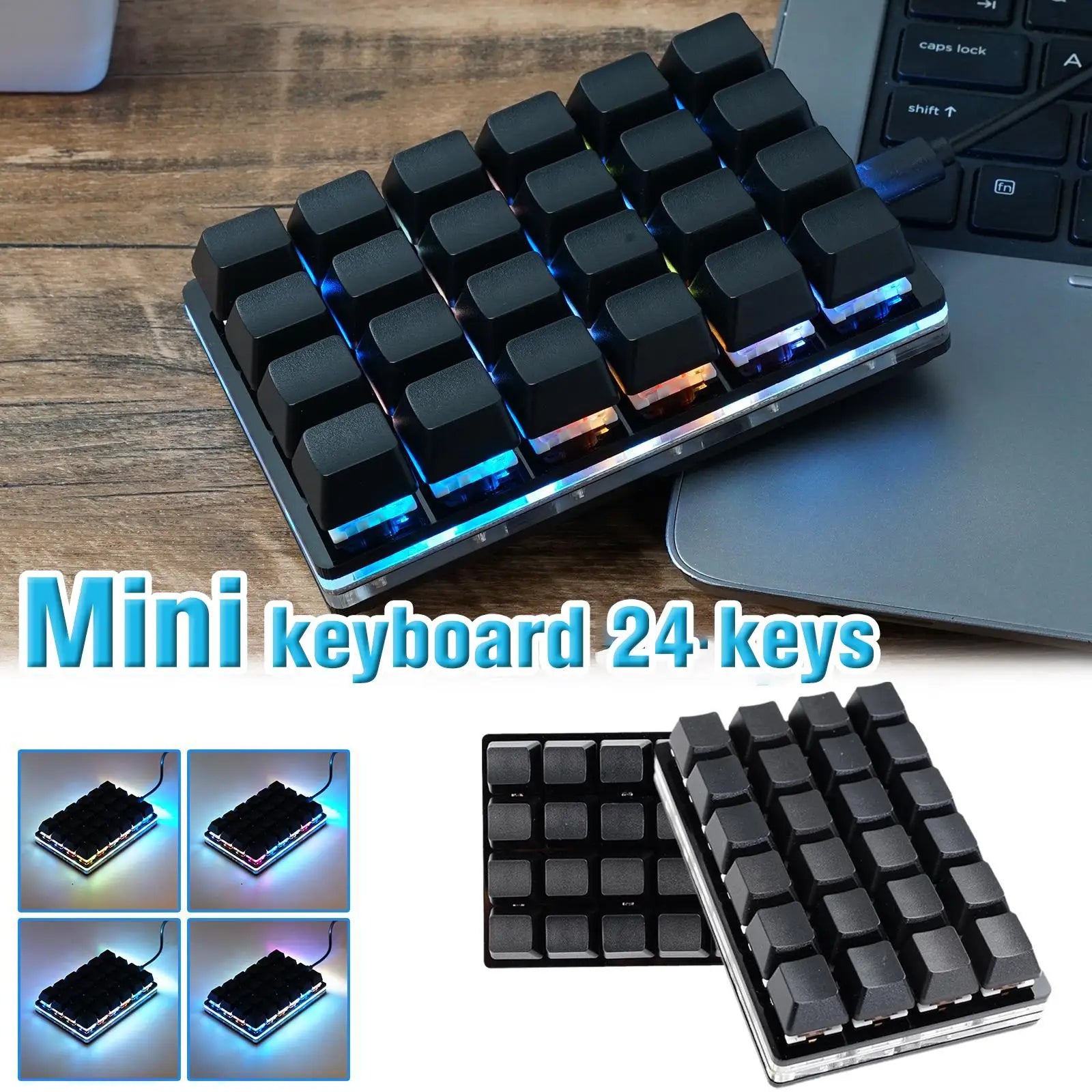 Mini USB Custom Mechanical Keyboard 2/4/6/7/8/9/12/16/24 Keys Gaming Keyboard Sayo Device Shortcut Programmable Keypad Keys New