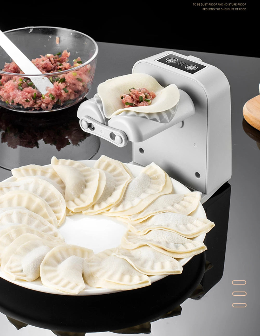 Tidesmit automatic electric dumpling maker machine for quick and easy ravioli and empanada pressing at home