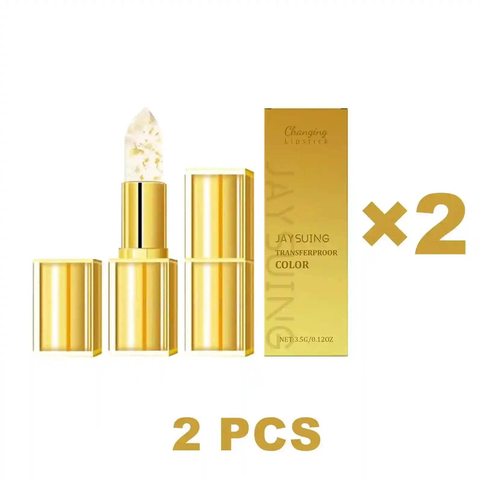 Moisturizing Lip Balm with Gold Foil Tint - Tidesmit Color Changing Lip Care Lip Care 2PCS Tidesmit
