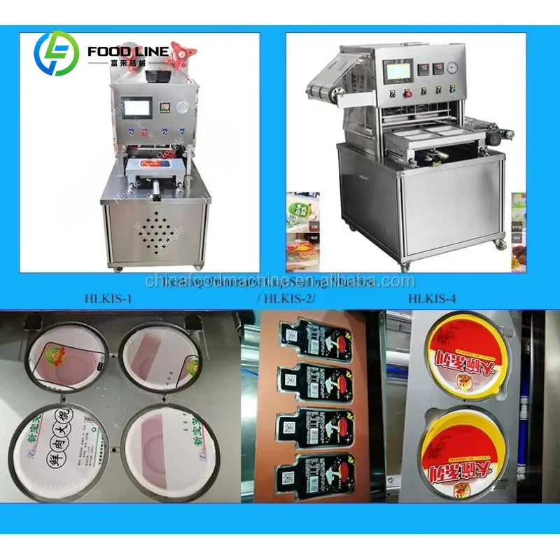 Customized New Type Vacuum Fresh Food Tray Sealer/plastic Bowl Cups Sealing Machine/vacuum Plastic Box Container Sealing Machine