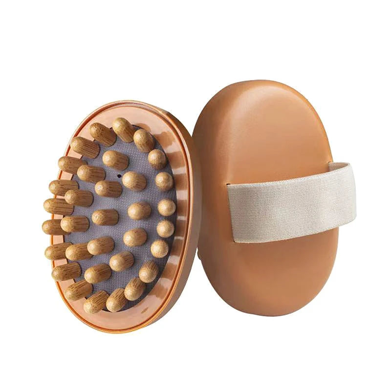 Anti Cellulite Massage Wooden Body Brush - Natural Dry Skin Tool Body Shaping Massage Equipment Tidesmit