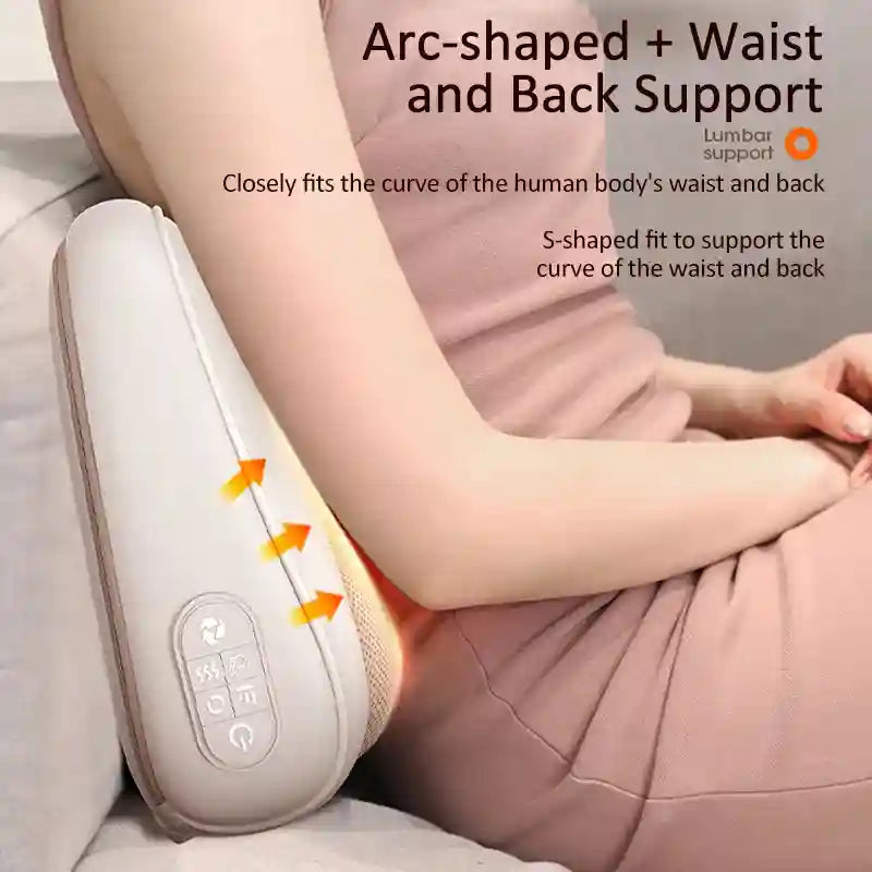 Neck Massage Pillow Shiatsu Back Massager with Heat Therapy Massage Roller Tidesmit