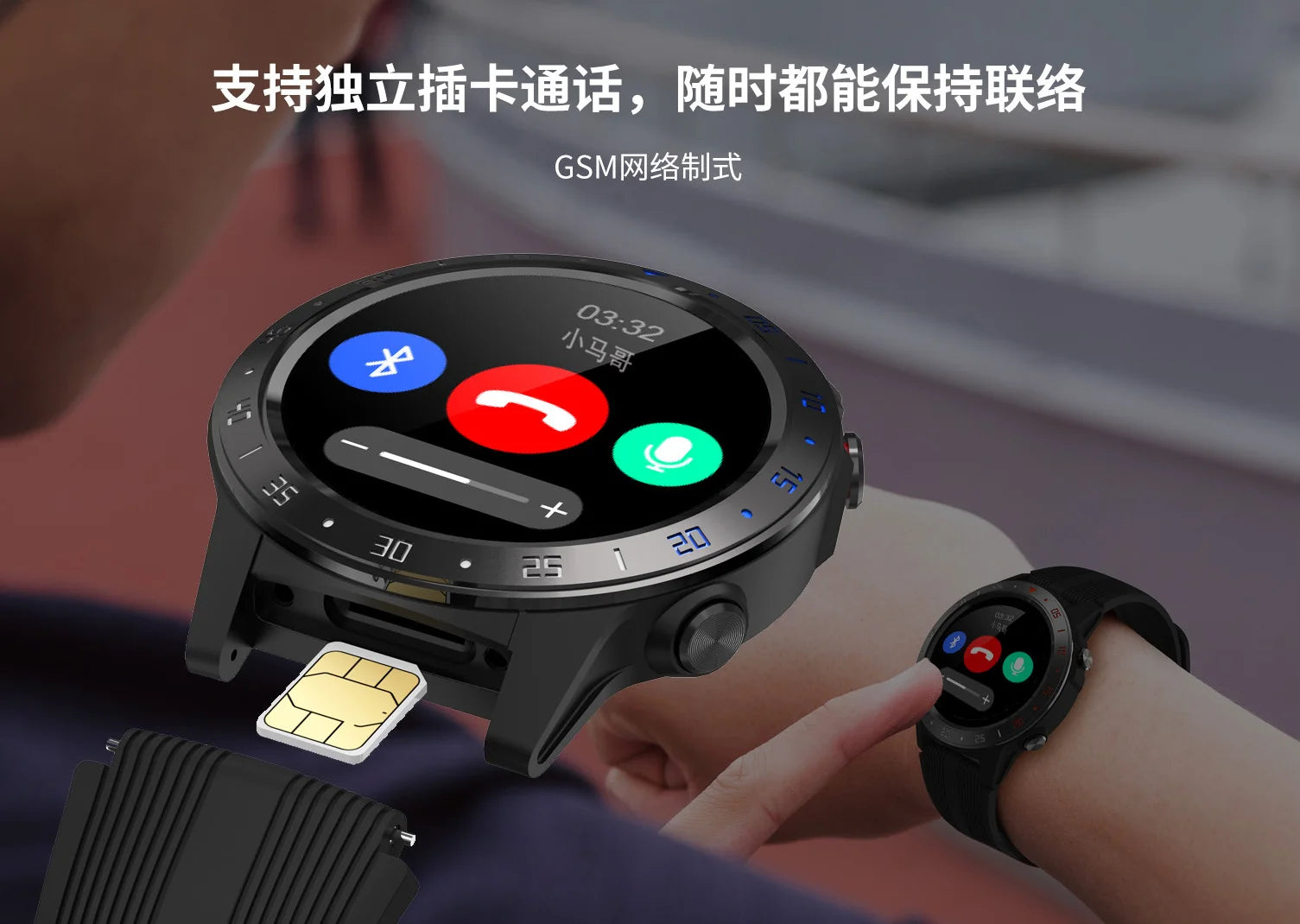 YLL-Sleep Monitor Universal Wear Os Full Touch Android Wifi Gps Sport M5 Smart Watch With Heart Rate Monitor Leather Band