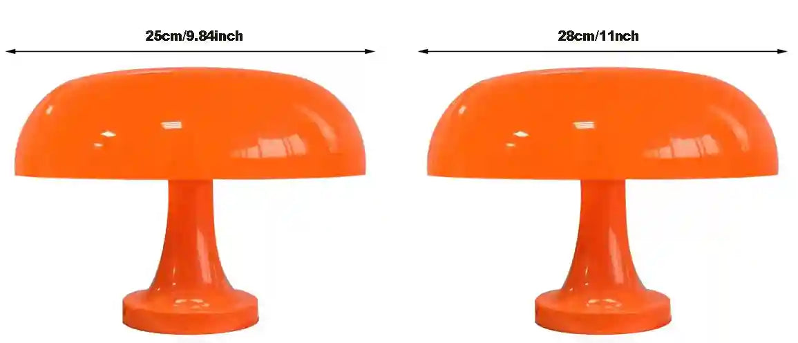 Mushroom Table Lamp - Bauhaus Bedside LED Light, 25cm Adjustable Desk Lamp Tidesmit