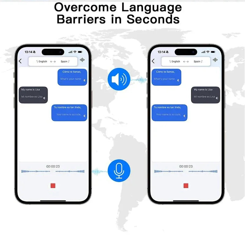 Tidesmit AI Translating Earbuds: 144 Languages Real-Time Touch Screen Tidesmit