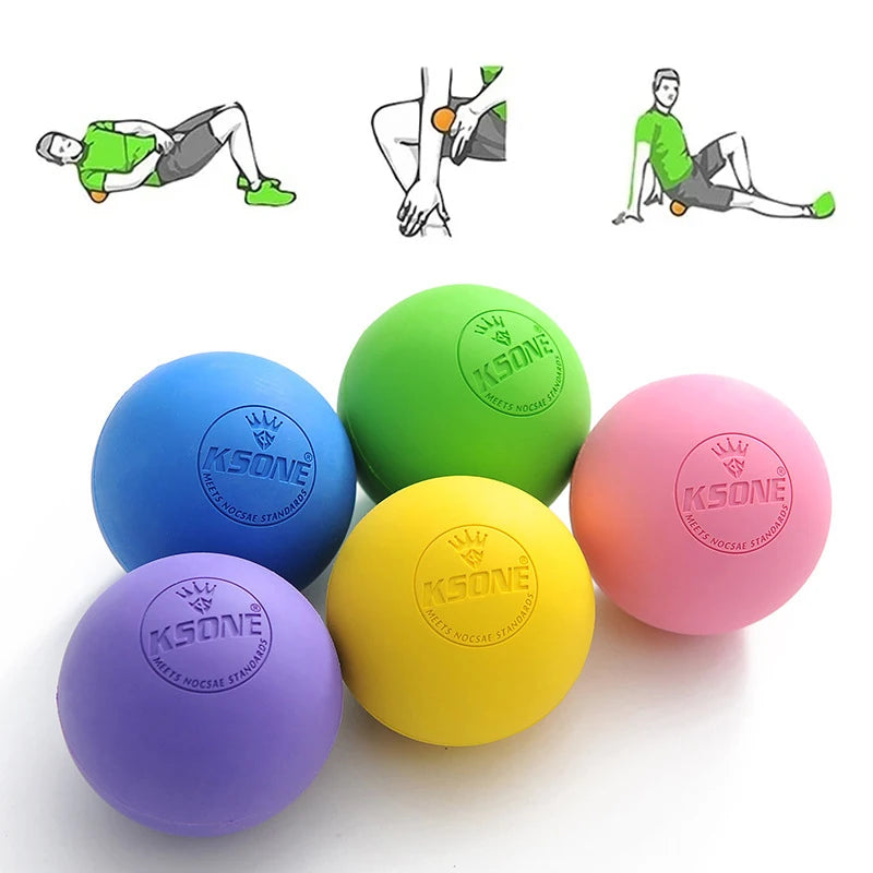 Massage Lacrosse Ball for Deep Tissue Relief and Muscle Recovery Relaxation Treatment Tidesmit