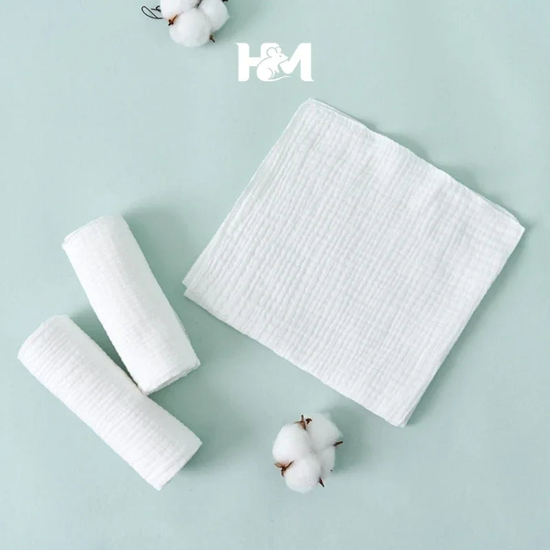 8/10pcs lot 100% Cotton Baby Gauze Diapers For Newborn Baby Nappy Changing 45*43cm Washable Soft Baby Towels