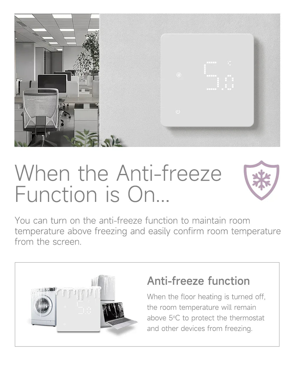 Beok Zigbee Floor Heating Thermostat  Tuya Programmable Smart Home Thermoregulator with Alexa Google Home Alice