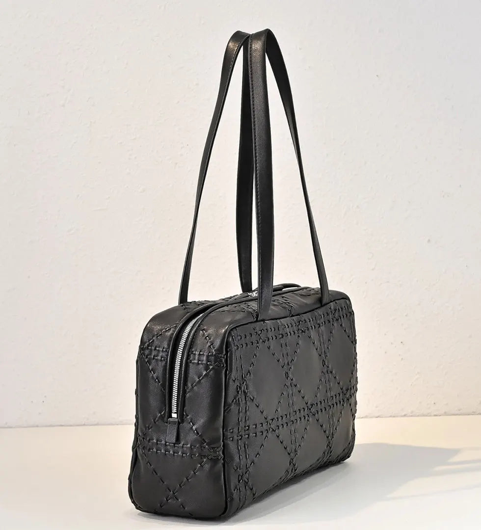 2025 autumn and winter new leather totem handmade bowling bag sheepskin shoulder bag high-quality sheepskin crossbody bag