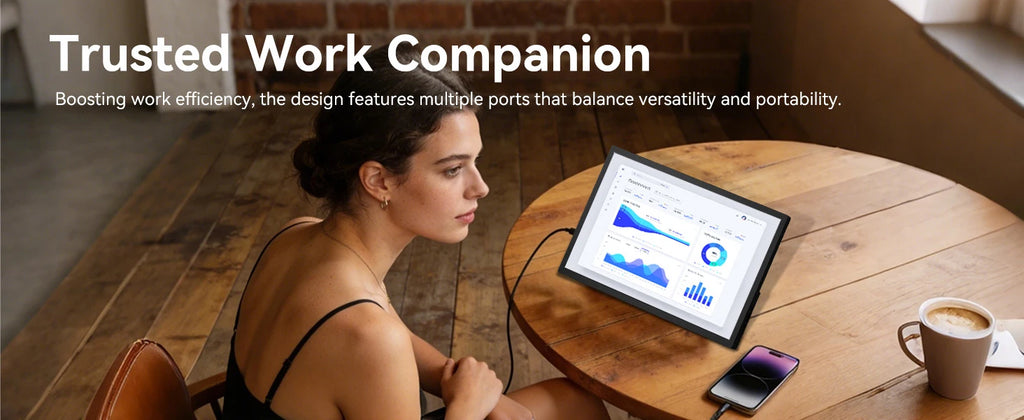 AHXJKA 17.3“ Portable Screen Monitor Display 1600*900P 16:10 250cd/㎡ IPS Panel  Extend For Mobile Phone Gaming TV Box PS4 PS5