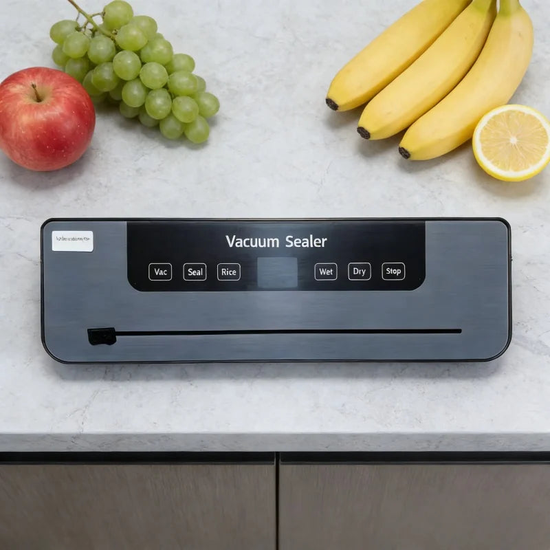 Electric Vacuum Sealer Machine Kitchen Dry/Wet Food Vacuum Sealer Home Fresh Food Storage And Built-in Cutter Ealing Machine
