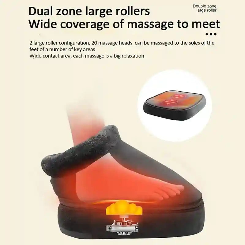 Electric Foot Massager with Heat for Deep Tissue Muscle Relief Massage Roller Tidesmit