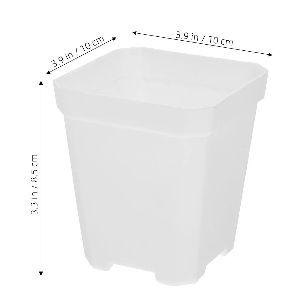 Mini Seedling Pots 20Pcs Plant Seeding- Planting Cup Plastic Deep Nursery Tree Pot Flower Plant Container Pot Garden Grow