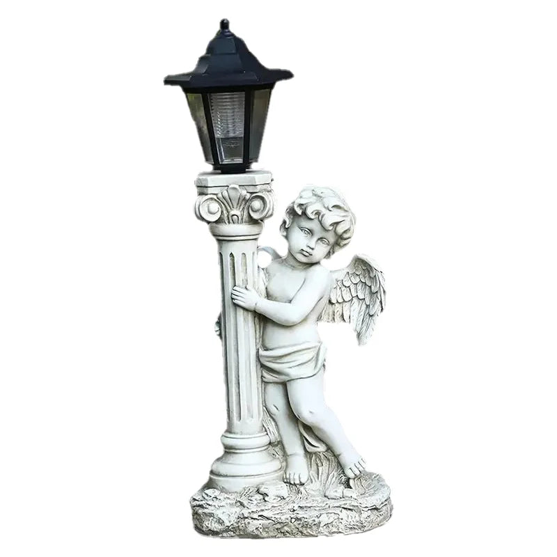 Angel Sculpture, Outdoor Solar Path Light for Garden, Courtyard, Villa, Terrace