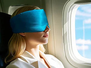 Silk Sleep Mask, Large Eye Cover for Sleeping, Comfortable and Pressure-Free Sleeping Masks for Women Men, Completely Blackout