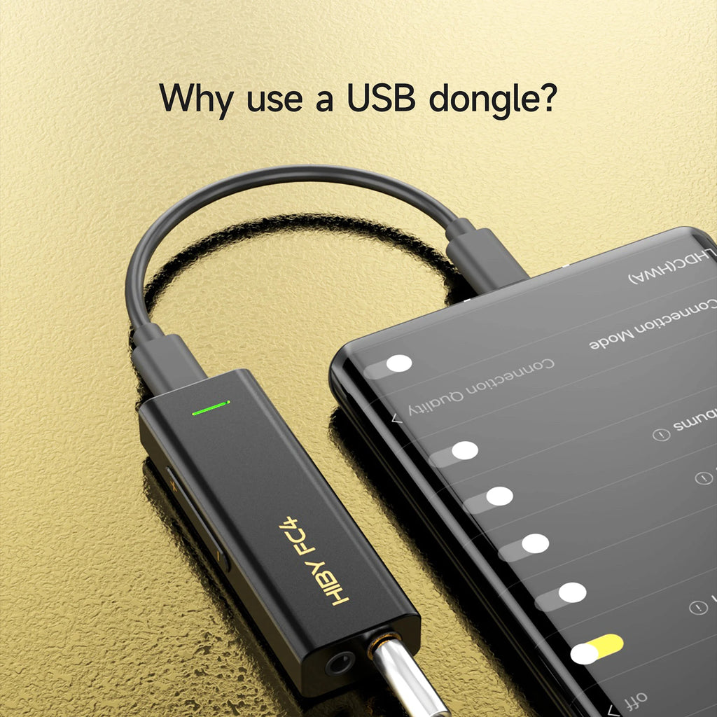 HiBy FC4 USB DAC Dongle & MQA Headphone Amplifier for High-Fidelity Audio Tidesmit