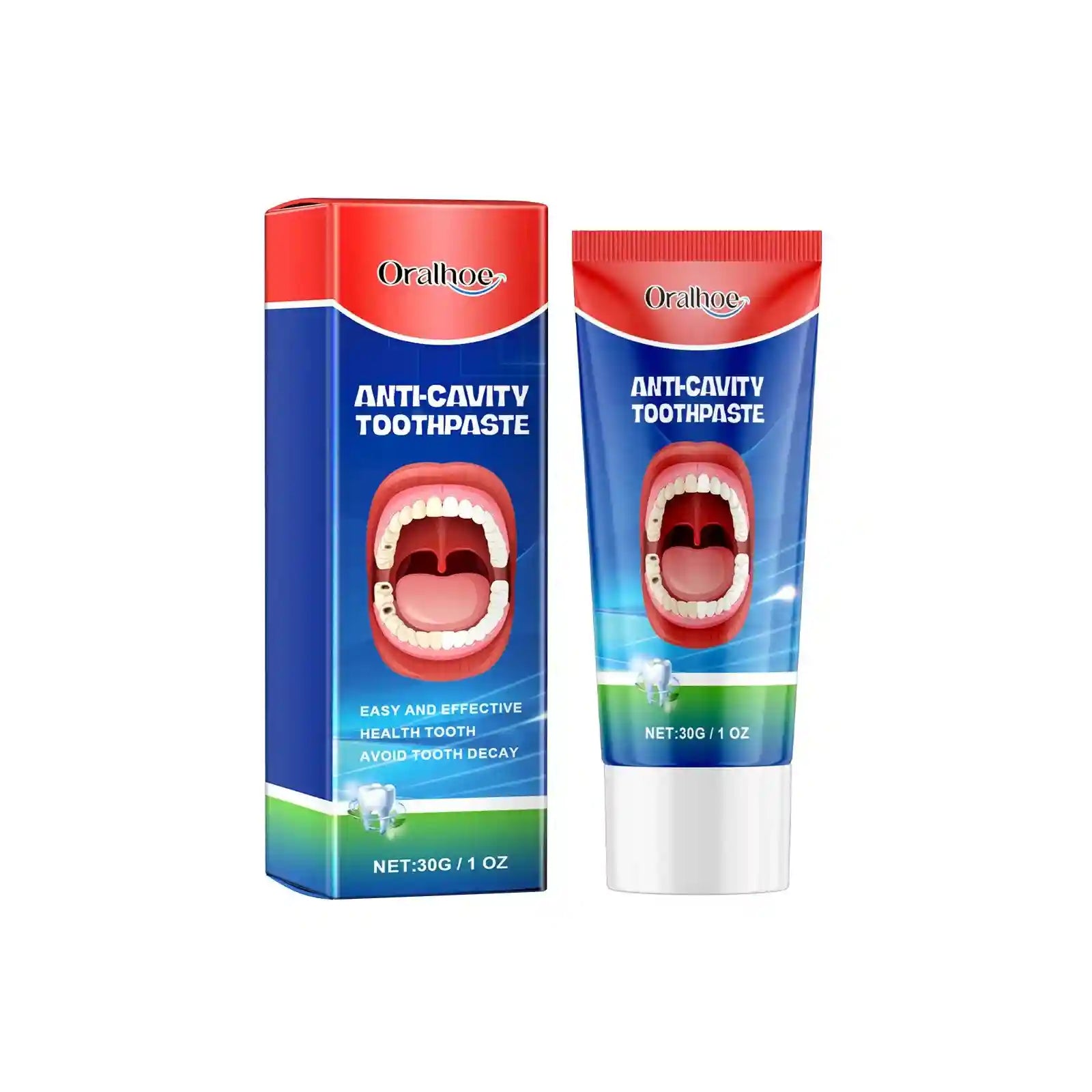 Tidesmit anti-decay toothpaste for deep teeth cleaning, plaque removal, and dental caries repair.