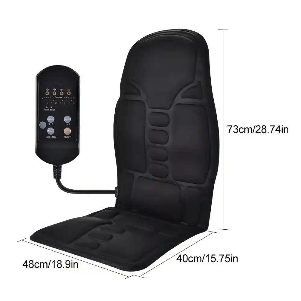 Massage Chair Pad with Heat and Vibration for Back Relief - Tidesmit Massage Roller Tidesmit