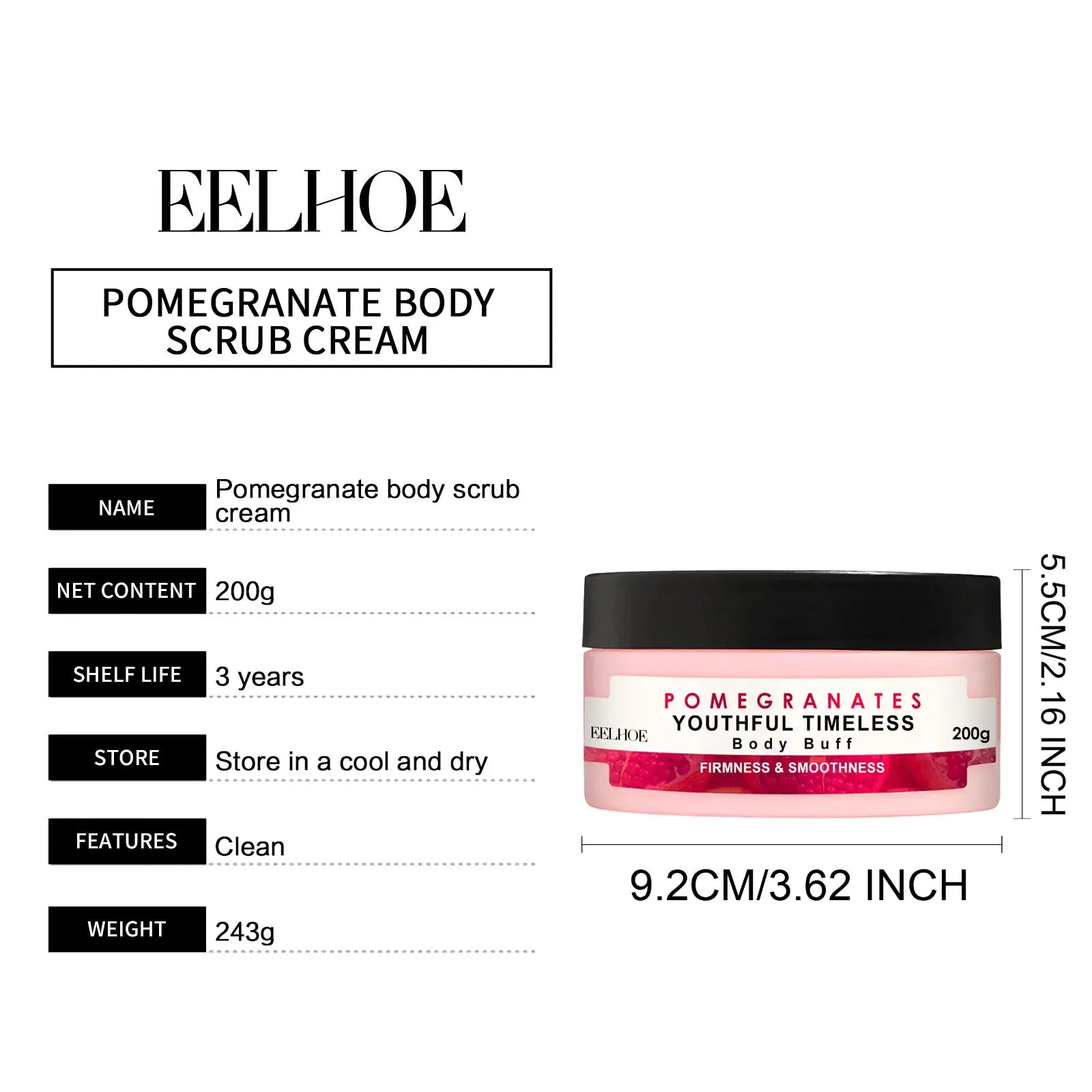 Cellulite Body Scrub 200g | Firming Exfoliating Cream by Tidesmit Scrubs Treatments Tidesmit