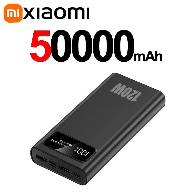 Tidesmit High Capacity Portable Power Bank 200000mAh Fast Charging Black 50000mAh Tidesmit