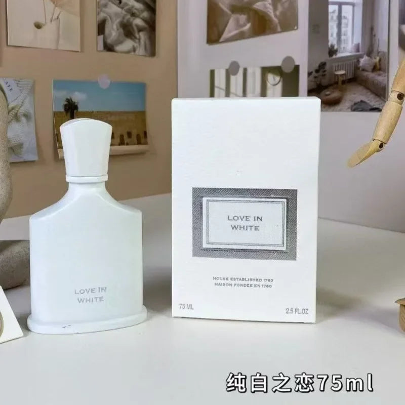 Creed Love in White 75ml floral women’s perfume, white bottle design, luxury lasting EDP fragrance for her.