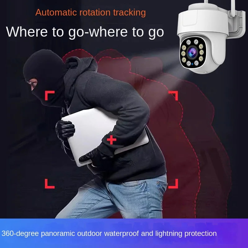 10X PTZ Zoom Wifi Camera Tuya Smart Outdoor Home Security Video Surveillance 5MP Wireless IP Cameras AI Automatic Human Tracking