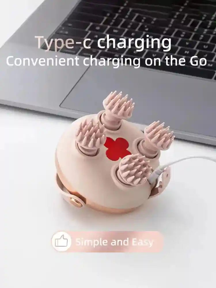 Electric Scalp Massager | Waterproof Deep Tissue Relief | Tidesmit Massage Roller Tidesmit