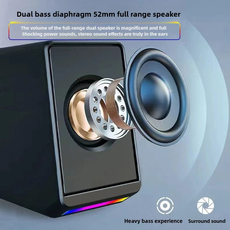 USB Gaming Speakers for Desktop PC and Laptop with RGB LED - Tidesmit Tidesmit