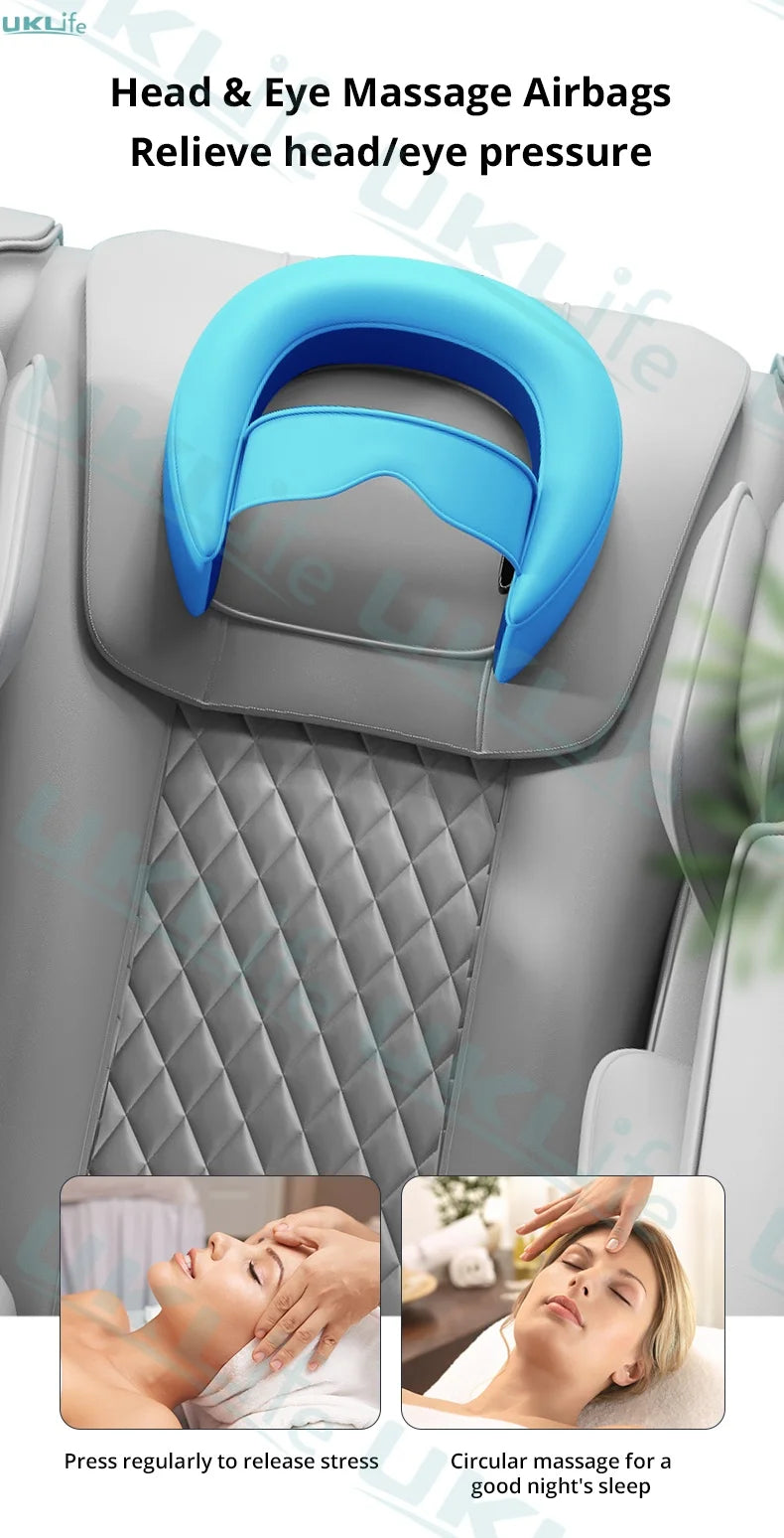 4D Full Body Massage Chair - Zero Gravity Electric Heat Recliner Body Shaping Massage Equipment Tidesmit