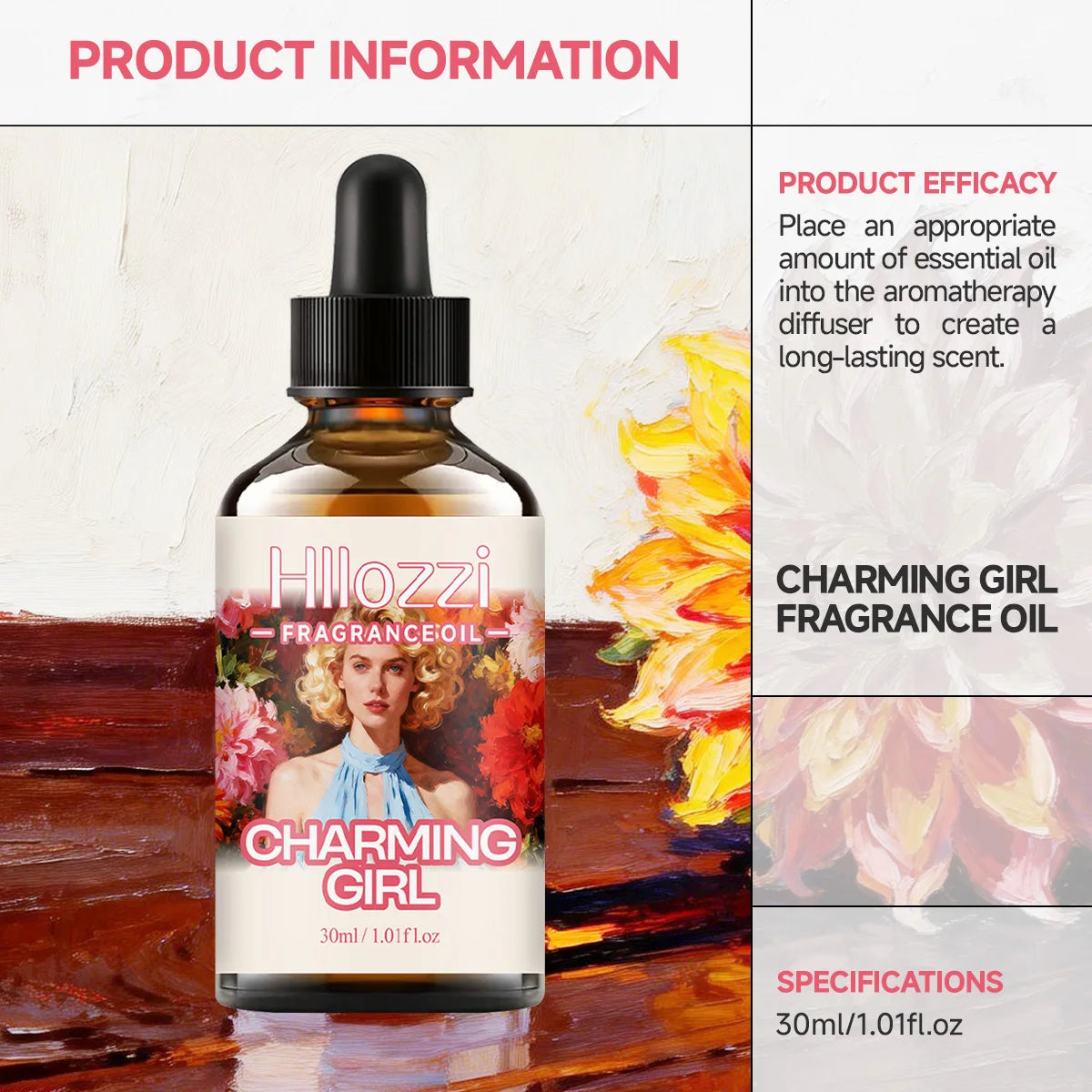 CHARMING GIRL FRAGRANCE OIL: For aromatherapy, diffusing, fargrance and candle Scented Candle.
