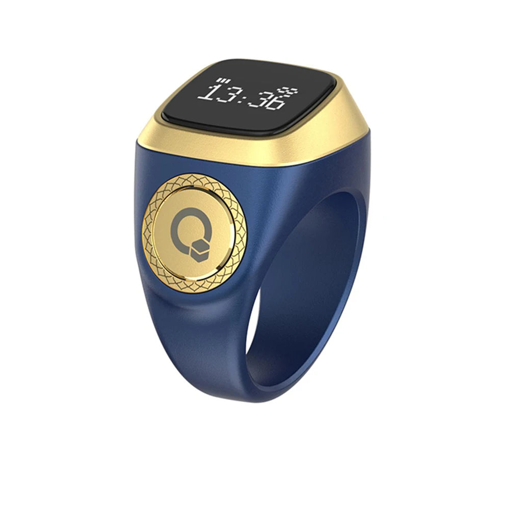 Smart Zikr Ring With Digital Counter, Vibration Alerts, and Health Tracking Tidesmit