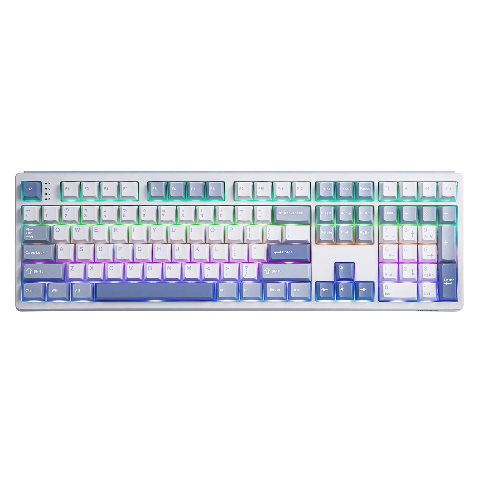 EPOMAKER TH108 100% Full Size Hot-Swap Gasket-Mounted Wired/Bluetooth/2.4Ghz Wireless Mechanical Keyboard with 10000mAh Battery