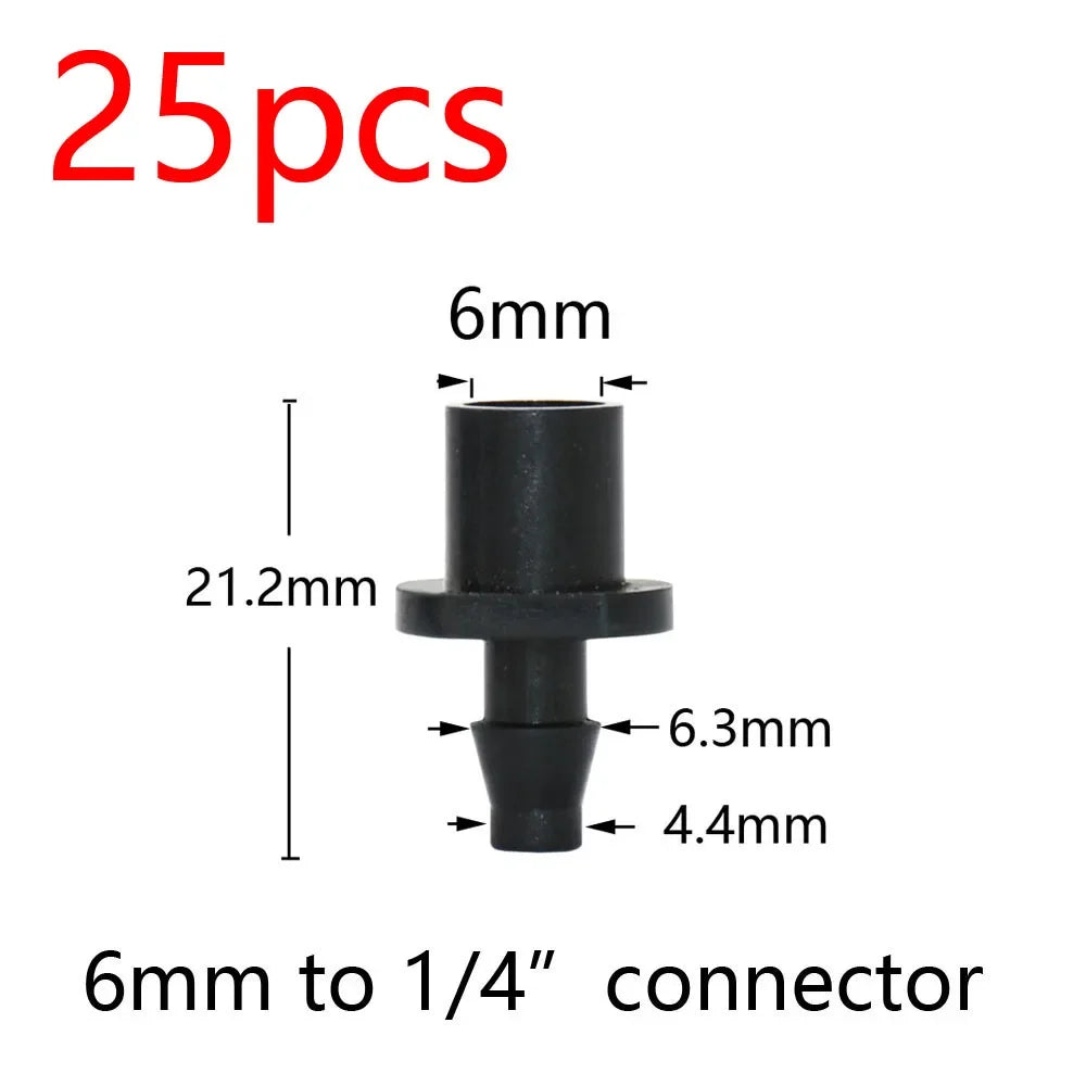 Garden Hose Connectors Barbed Tee Elbow Cross End Plug Coupling WDrip Irrigation System Atering Fitting For 3/5 4/7mm Hsse 2027