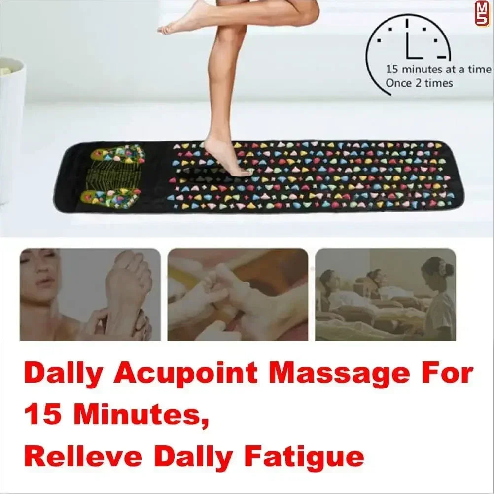 Foot Massage Mat for Reflexology Pain Relief - Tidesmit Home Spa Series Relaxation Treatment Tidesmit